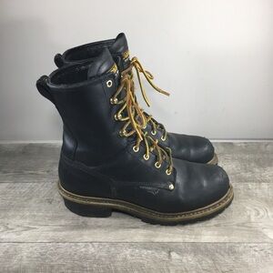 Carolina CA9823 Elm Steel Toe Leather Logger Waterproof Men's Boots Size 10.5 EE